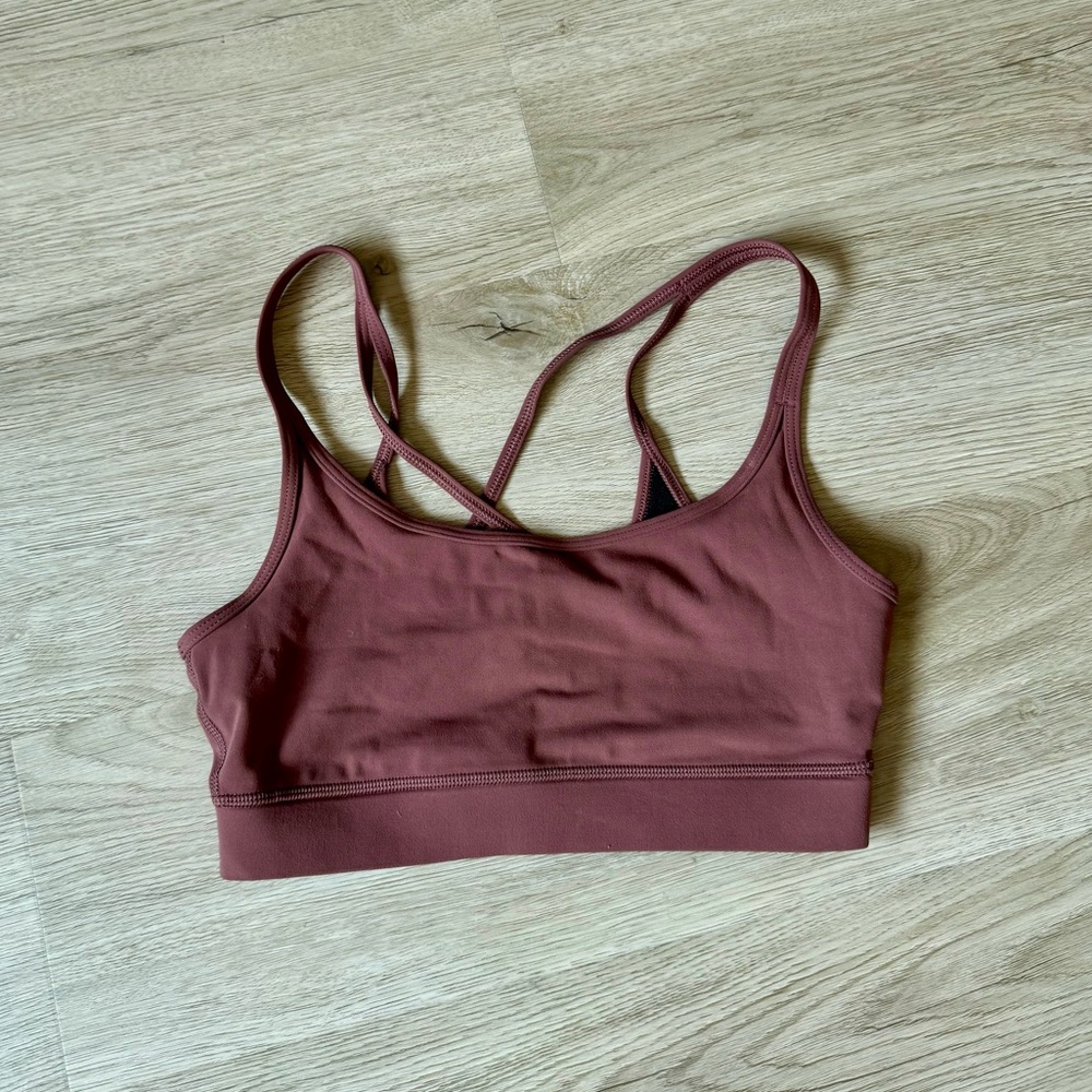 Vuori Sports Bra in Brown